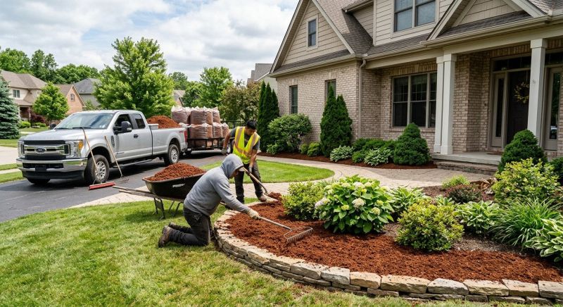 Brown Mulch Installation in Honolulu, HI
